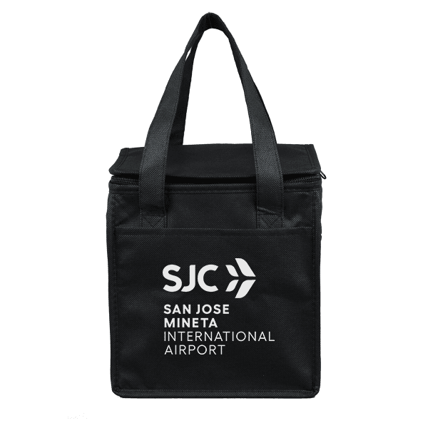 Insulated Lunch Tote - Black, One Size